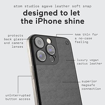 Amazon.com: Atom Studios for iPhone 16 Case Magnetic Soft Snap